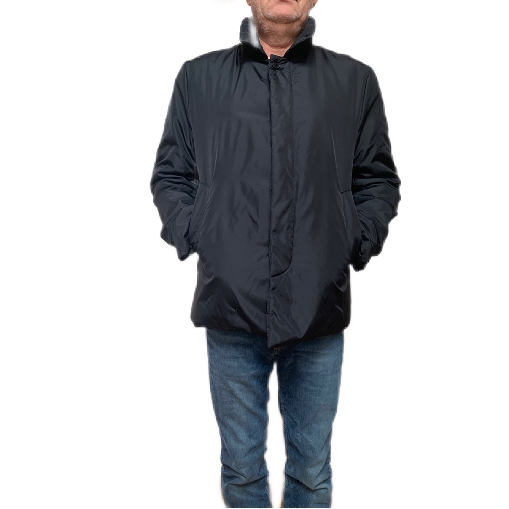 Club Monaco men’s black nylon puffer jacket, L